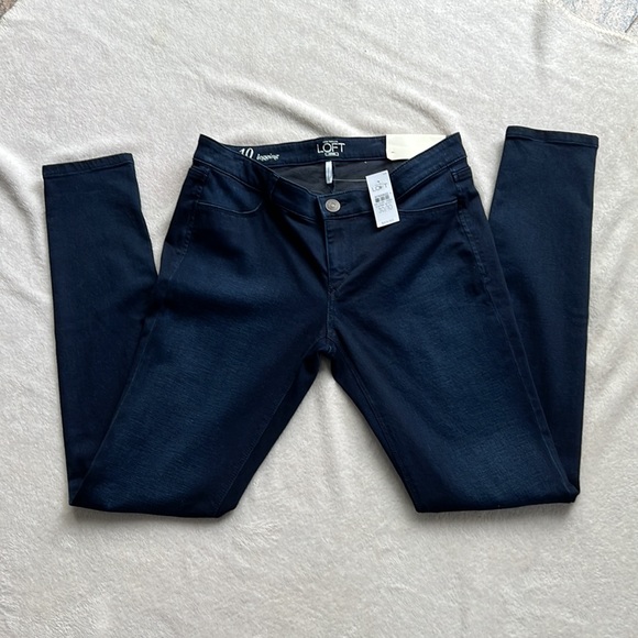 NWT LOFT Denim Leggings size 10 - Picture 2 of 7